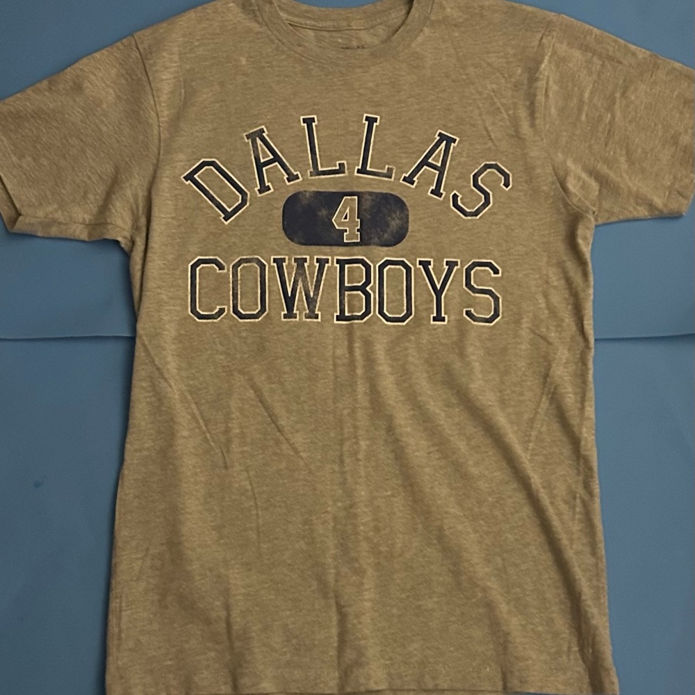 NFL Dak Prescott Dallas Cowboys Grey Tee Vintage look